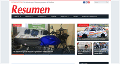 Desktop Screenshot of diarioresumen.com.ar